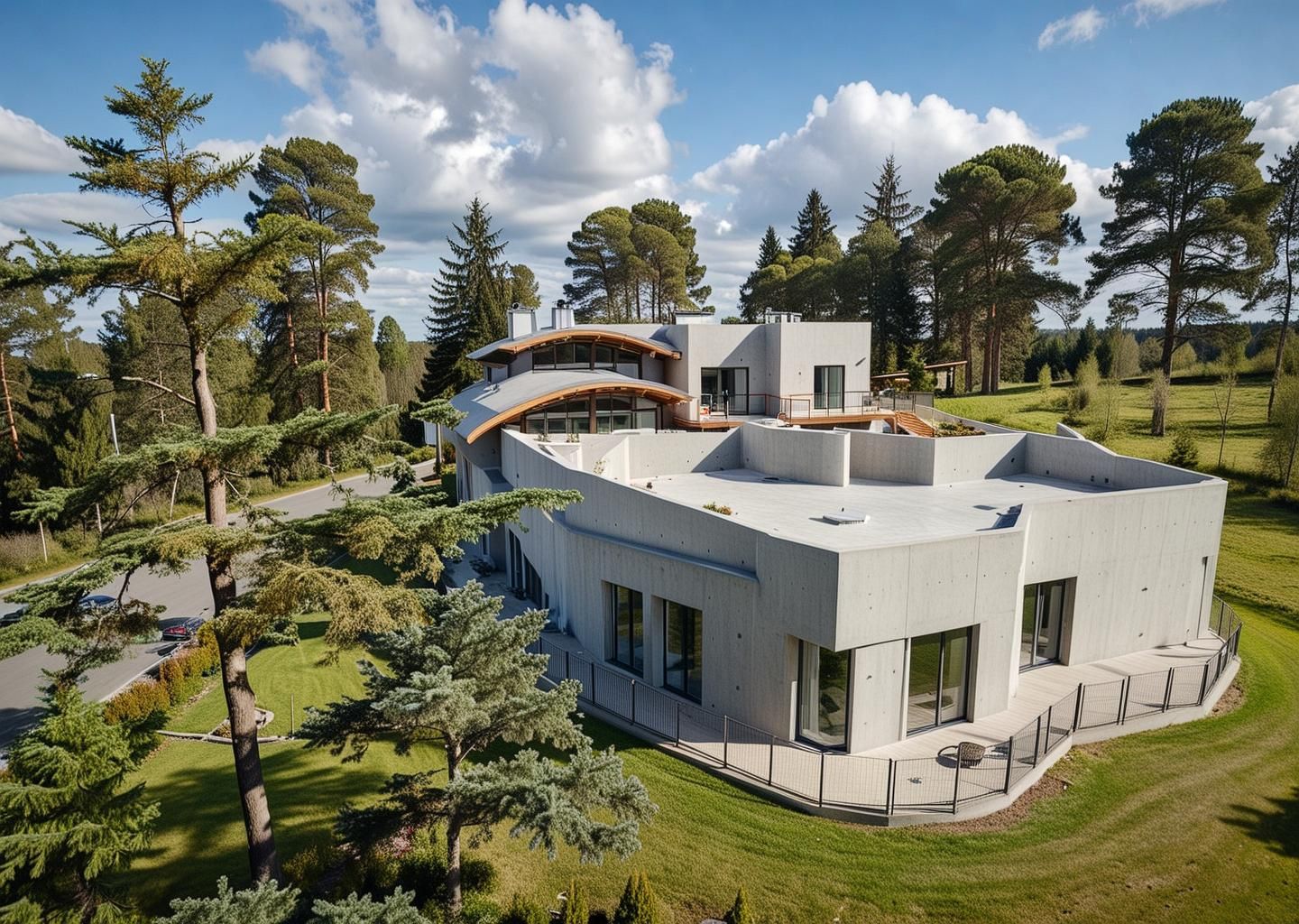 Mystic Residence: Aerial concept rendering