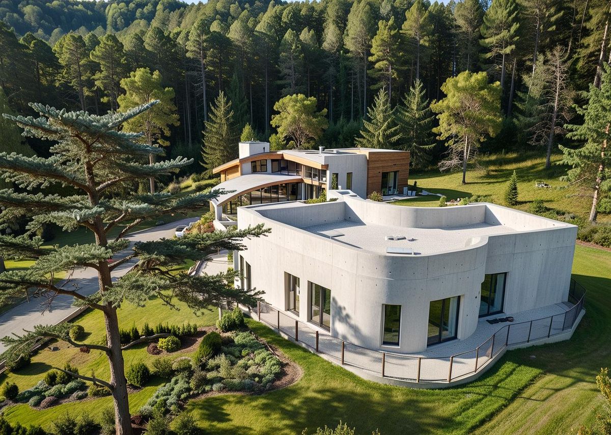 Mystic Residence: Aerial concept rendering
