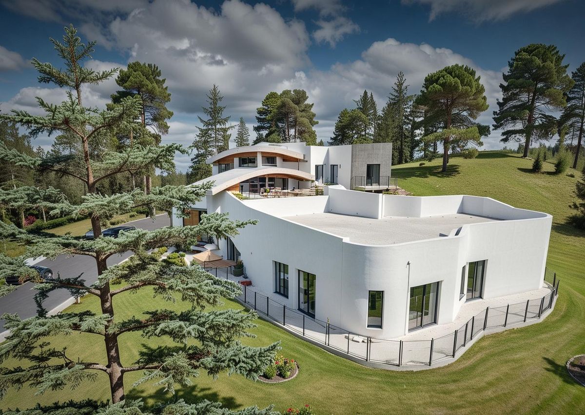 Mystic Residence: Aerial concept rendering